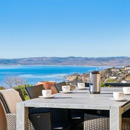 Feriehus At Egsmark With Panoramic Views Of Bay And Mols Bjerge Close To The Beach, Nature And Ebeltofts Attractions *